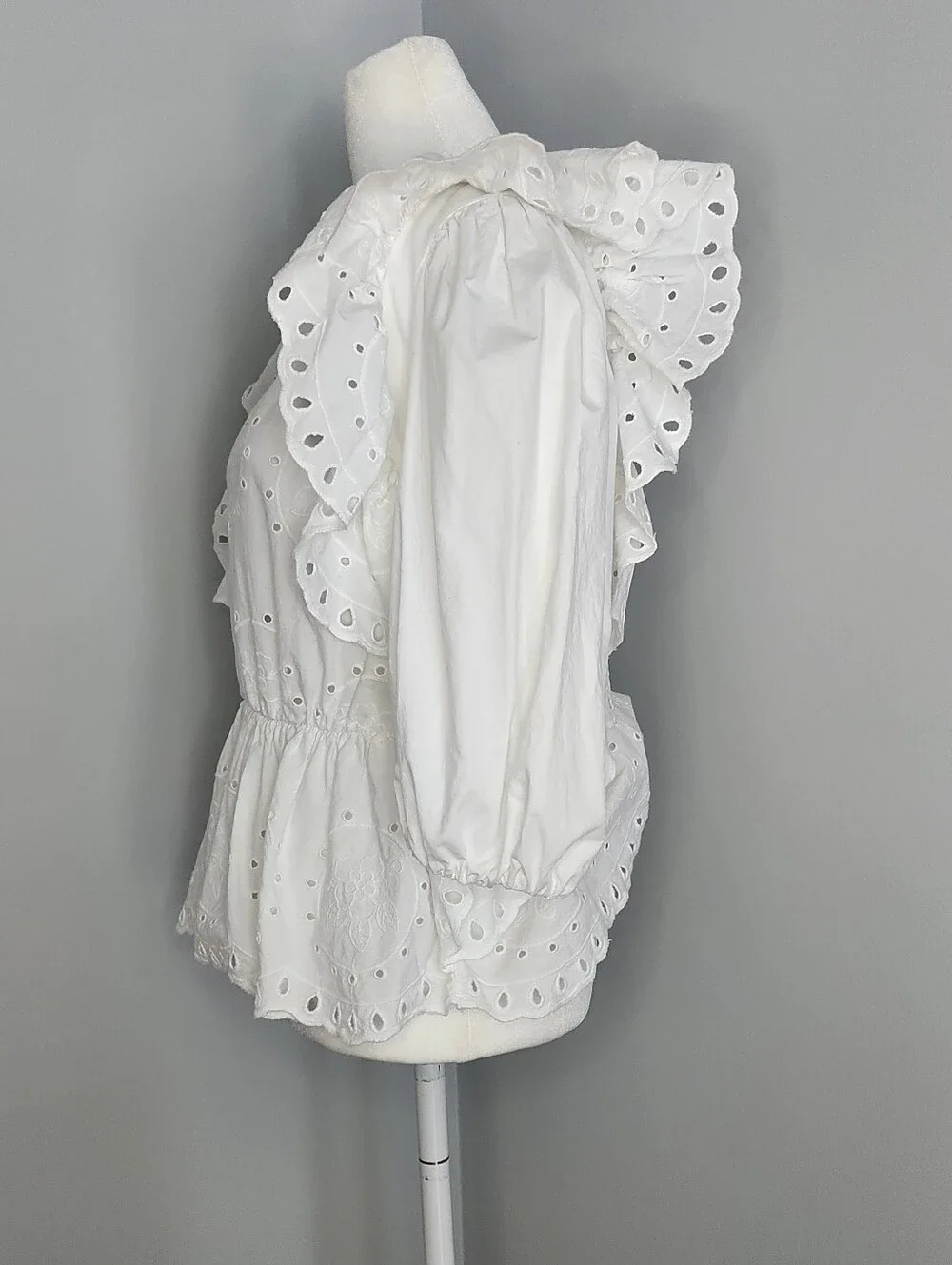 Zara white eyelet